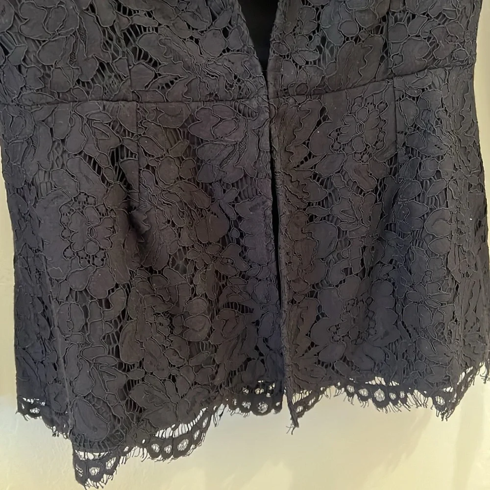NWT Cupcakes and Cashmere Black Lace Tess Blazer Size Small - Picture 6 of 9